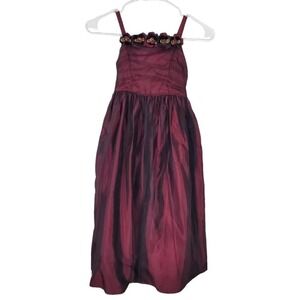 Amber Celeste for Biscotti Belted Formal Holiday Birthday Floral Dress Size 6X